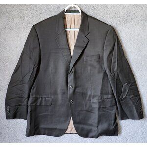 Ralph Lauren Gray 3 Button Suit Jacket Blazer Size 46R Wool Cashmere Blend